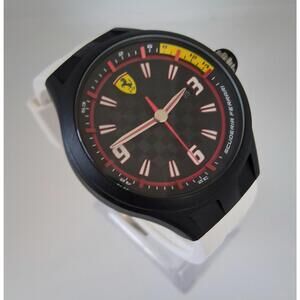 Mens Ferrari Date Watch RARE 44mm in Box